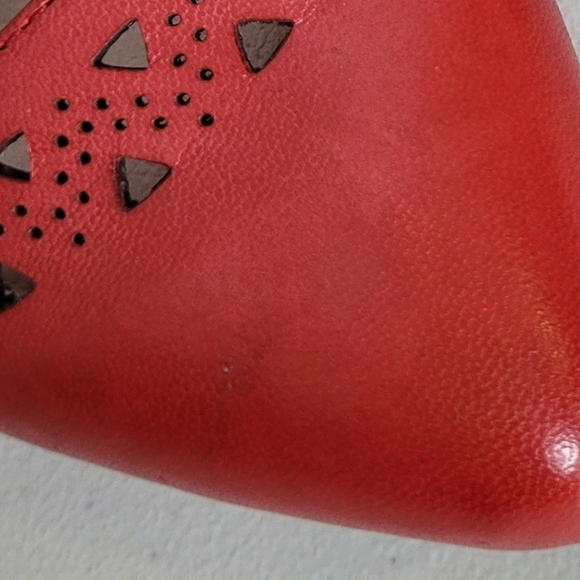 Miz Mooz NYC Red Bombay Cutout Pointed Toe Ballet Flats - Size 7 - 7.5 (7/37.5) - Picture 14 of 15